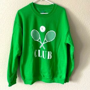 Ellandemm club sweatshirt, bright green